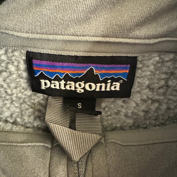 Patagonia Better Sweater Womens Small pullover 1/4 zip jacket gray logo - Picture 6 of 7